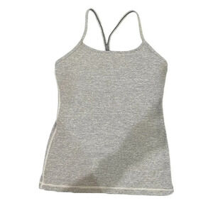 Lululemon Wee Are From Space Ice Grey Alpine White Power Pose Tank‎ Size 8